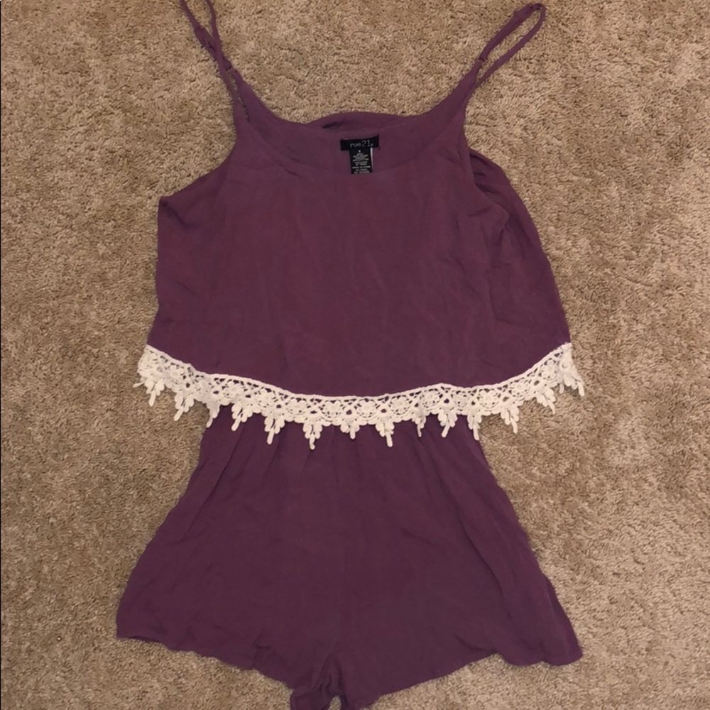 Rue 21 Plum Colored Romper